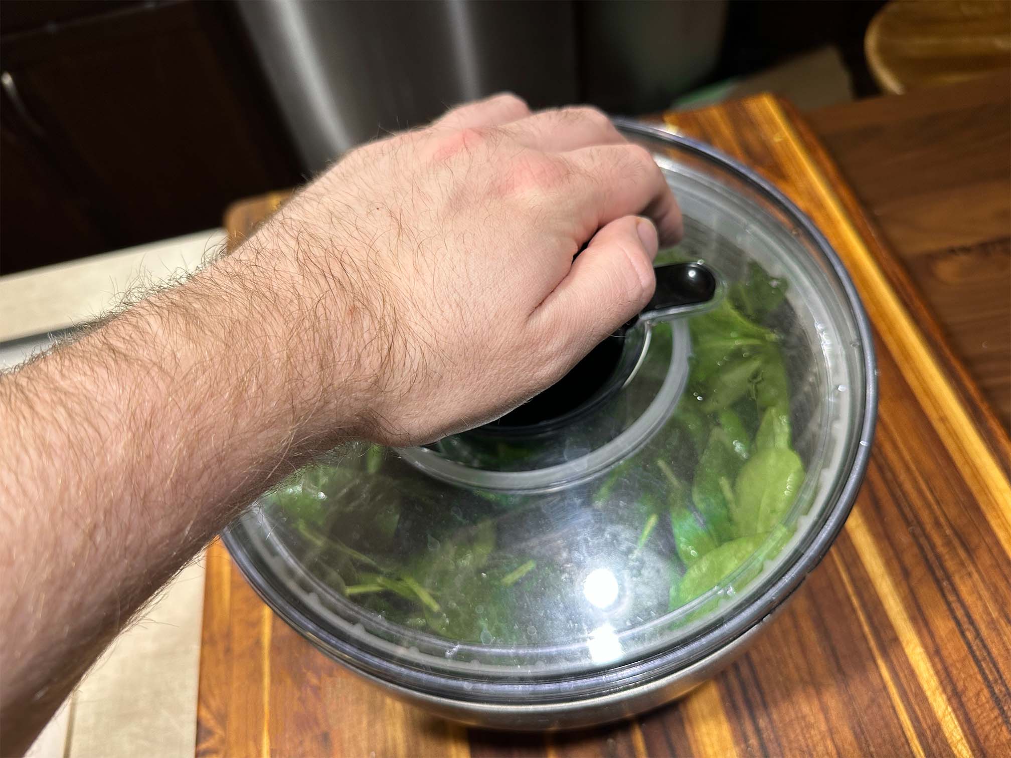 OXO Stainless Steel Salad Spinner + Reviews