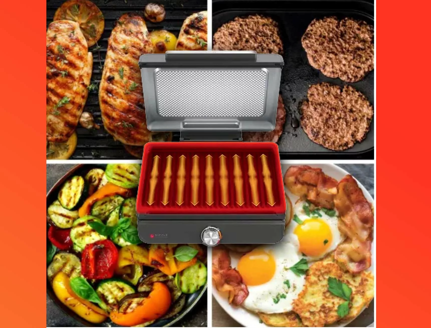 Ninja Sizzle Smokeless Indoor Grill with Nonstick Grill Plate, GR100 
